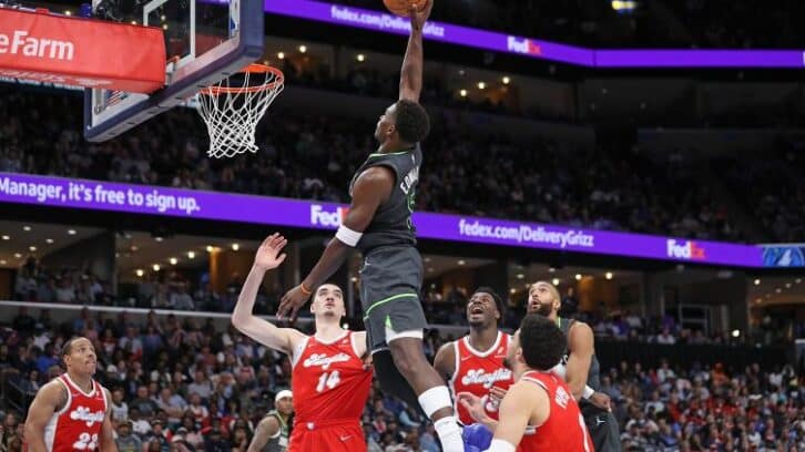 Image à la une de NBA: Edwards et les Wolves n’abdiquent pas dans la course aux play-offs