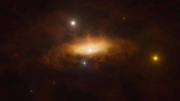 Image à la une de Dans la constellation de la Vierge, le “réveil” intrigant d’un trou noir