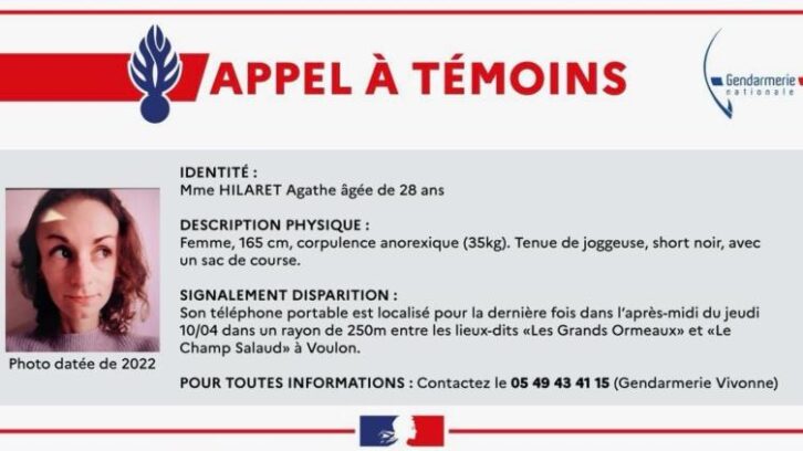 Image à la une de Joggeuse disparue: les enquêteurs “ratissent” une large zone dans la Vienne