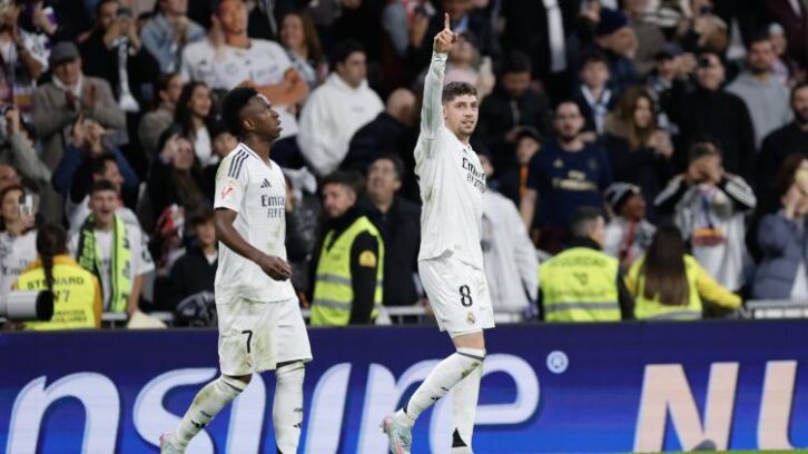 Image à la une de Espagne: Federico Valverde maintient le Real en vie en Liga