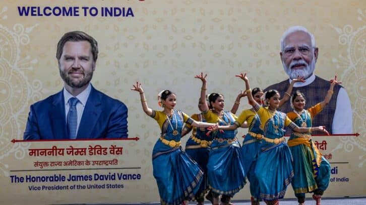 Image à la une de Le Premier ministre indien a reçu le vice-président américain pour parler de commerce