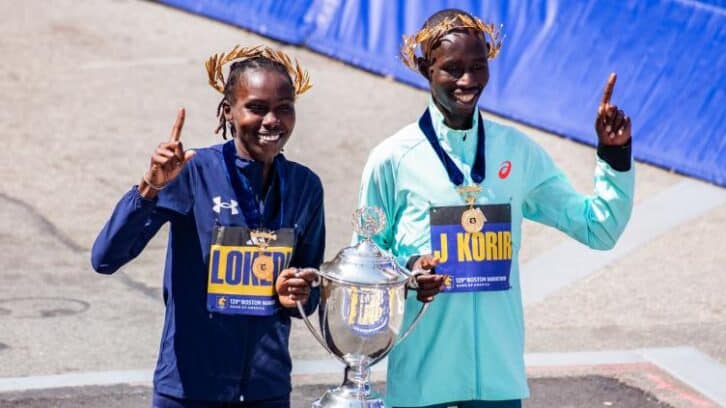 Image à la une de Marathon: les Kényans sans rivaux à Boston
