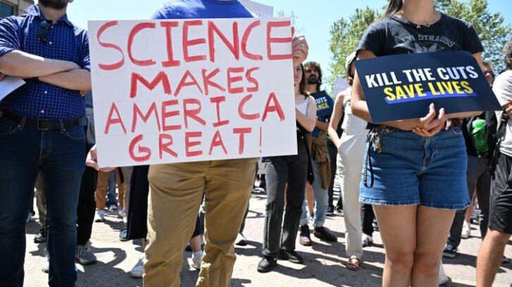 Image à la une de Trump ou la science comme ennemie