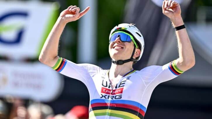 Image à la une de Liège-Bastogne-Liège: Pogacar finit la saison des classiques en apesanteur