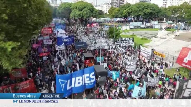 Image à la une de Argentine : manifestation à Buenos Aires