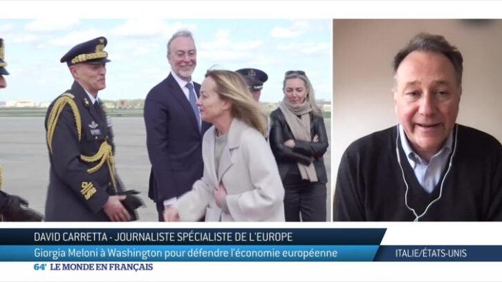 Image à la une de Italie/États-Unis : Meloni à Washington pour défendre l’économie européenne