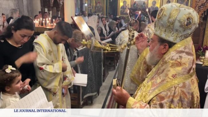 Image à la une de Gaza : la célébration de Pâques dans l’église orthodoxe