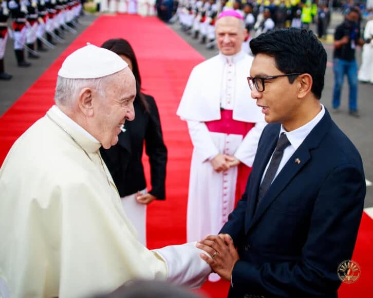 Image à la une de VATICAN – Rajoelina aux funérailles du pape François