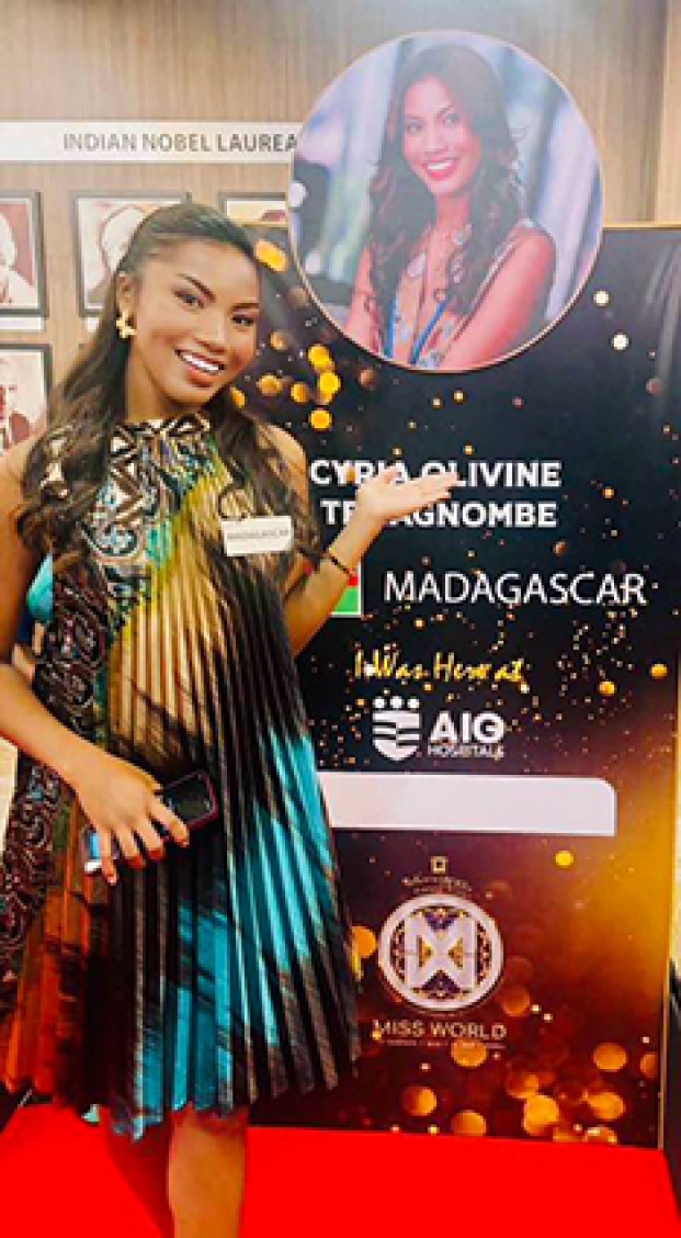 Image à la une de Miss Monde – Cyria montre sa détermination et son engagement