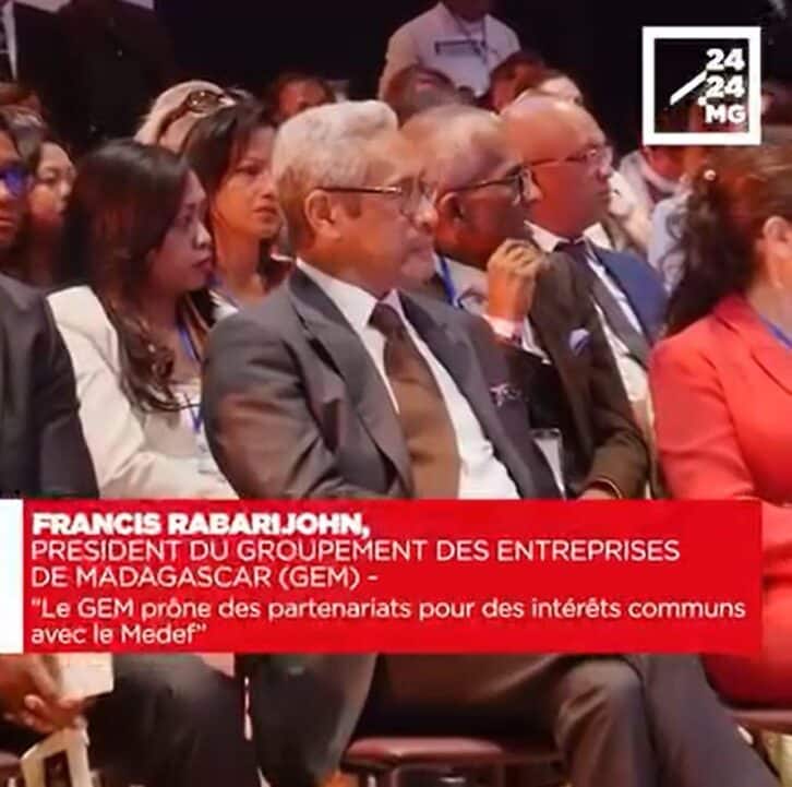 Image à la une de FRANCIS RABARIJOHN, PRESIDENT DU GROUPEMENT DES ENTREPRISES DE MADAGASCAR (GEM) – “Le GEM prône des partenariats pour des intérêts communs avec le Medef”