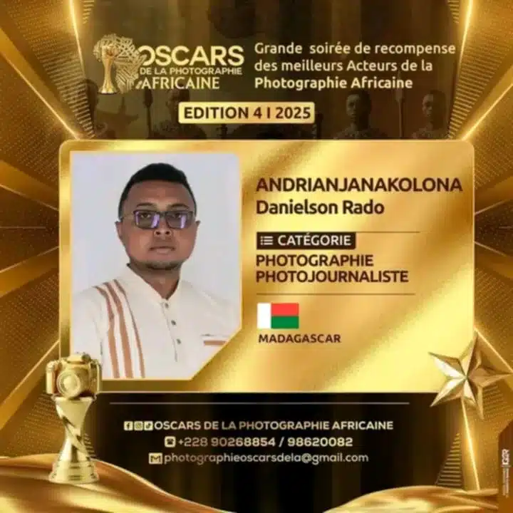 Image à la une de Danielson Rado Andrianjanakolona : un regard malgache en lice pour les Oscars de la Photographie Africaine.