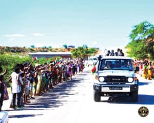 Image à la une de Andry Rajoelina dans le Sud : « La route du développement est tracée »