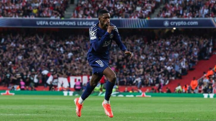 Image à la une de Foot: la blessure de Dembélé aux ischio-jambiers “évolue favorablement”, selon le PSG