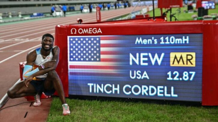 Image à la une de Athlétisme: l’Américain Cordell Tinch impressionne sur 110 m haies à Shanghai
