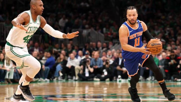 Image à la une de Play-offs NBA: les Knicks renversent Boston, Denver surprend Oklahoma City