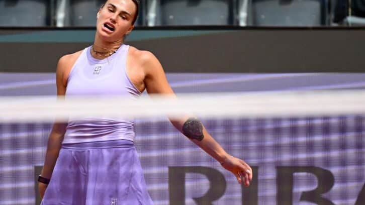Image à la une de WTA 1000 de Rome: Sabalenka dans la douleur en 8e de finale