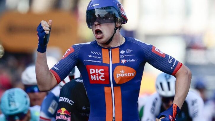 Image à la une de Tour d’Italie: le “gentil” Casper van Uden montre les dents à Lecce