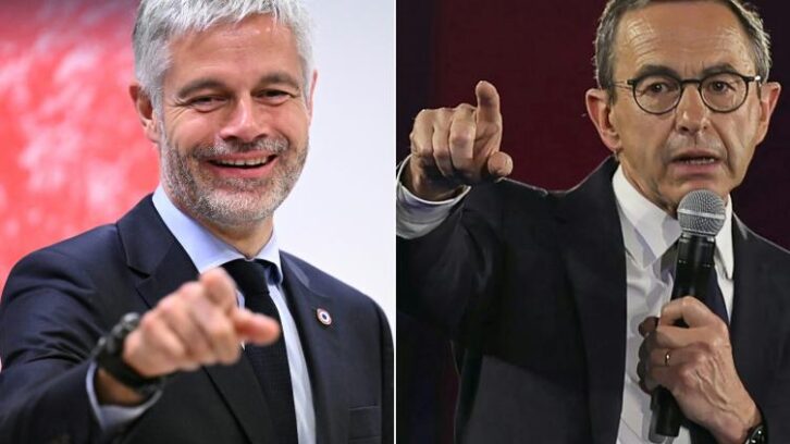 Image à la une de Présidence LR: Retailleau et Wauquiez bouclent une campagne très à droite