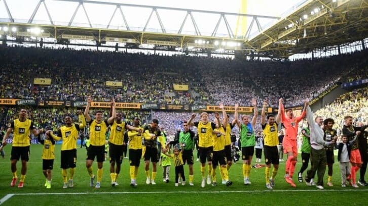 Image à la une de Allemagne: Dortmund arrache son ticket pour la Ligue des champions, tout comme Francfort