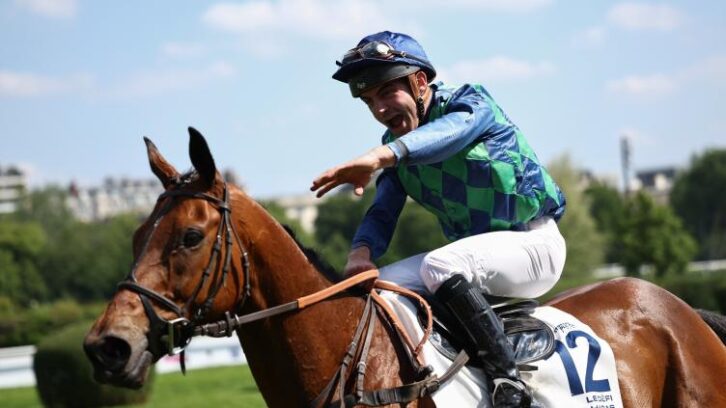 Image à la une de Le cheval Diamond Carl remporte le Grand Steeple-Chase de Paris