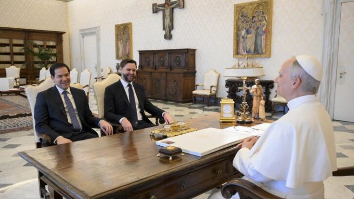 Image à la une de Le pape a reçu le vice-président américain JD Vance