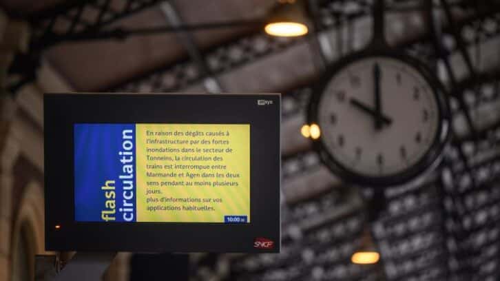 Image à la une de Grêle, fortes pluies dans le Sud-Ouest, ligne TGV Bordeaux-Toulouse interrompue plusieurs jours