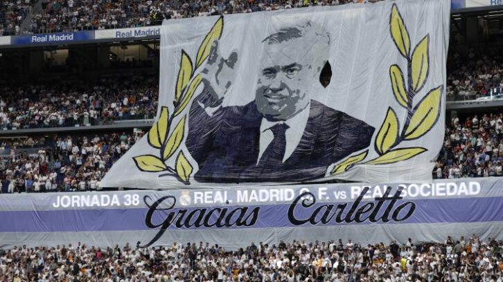 Image à la une de Foot: les supporters du Real Madrid rendent hommage aux “légendes” Modric et Ancelotti