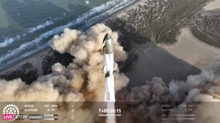 Image à la une de Après deux explosions, la mégafusée d’Elon Musk Starship prête à un nouveau vol test