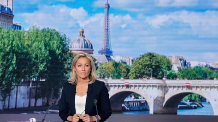 Image à la une de Anne-Sophie Lapix va quitter la présentation du 20H de France 2 mi-juillet, annonce France Télévisions
