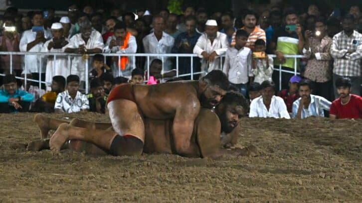 Image à la une de La lutte Kusthi, sport roi en Inde, vivier d’athlètes olympiques