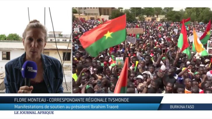 Image à la une de Burkina Faso : manifestations de soutien au président Ibrahim Traoré