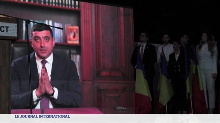 Image à la une de Roumanie : George Simion en tête du 1er tour avec 40,5 % des suffrages