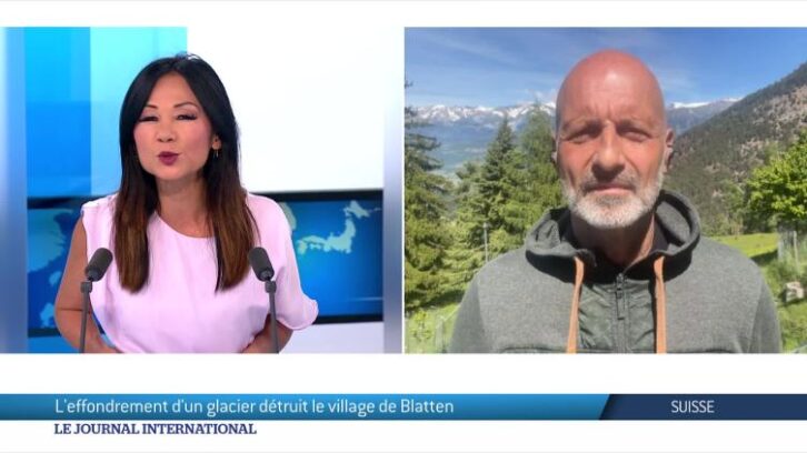 Image à la une de Suisse : l’effondrement d’un glacier détruit Blatten
