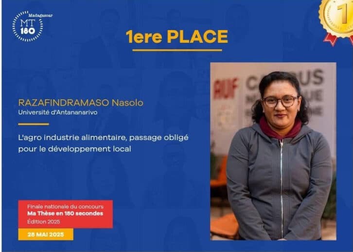 Image à la une de MA THÈSE EN 180 SECONDES – Nasolo Razafindramaso représentera Madagascar à la finale internationale
