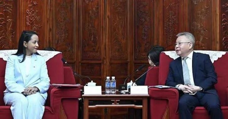 Image à la une de Coopération bilatérale : Rasata Rafaravavitafika en Chine