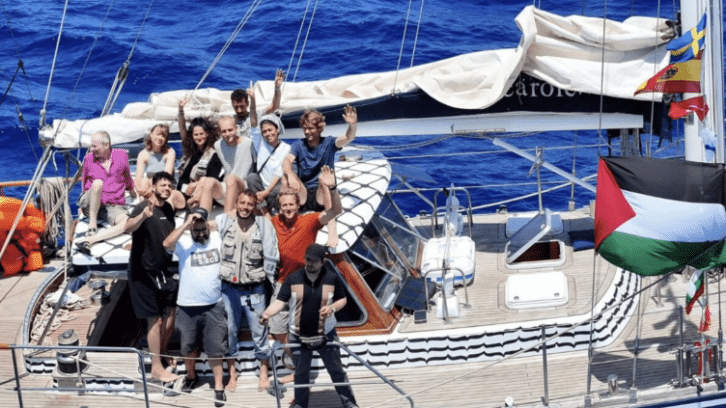 Image à la une de Interception du bateau Madleen en route vers Gaza : “En droit international, le blocus maritime imposé par Israël est illicite”