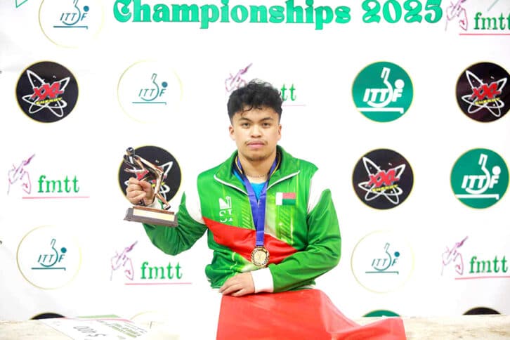 Image à la une de TENNIS DE TABLE – CHAMPIONNAT D’AFRIQUE DE L’EST – Et de trois pour Fabio Rakotoarimanana
