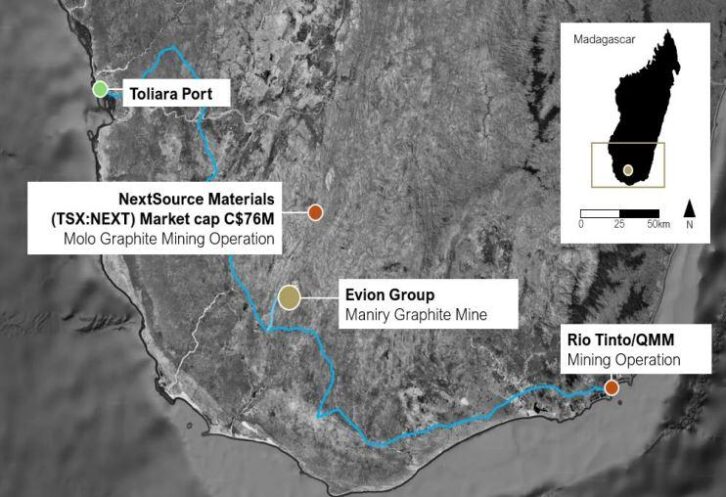 Image à la une de SECTEUR MINIER – Le projet de graphite « Maniry » d’Evion Group reconnu comme projet stratégique pour l’Union Européenne