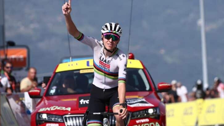 Image à la une de Cyclisme: Pogacar remporte la 6e étape du Dauphiné et reprend le maillot jaune