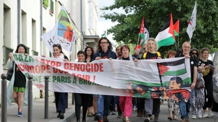 Image à la une de Gaza: départ d’une marche citoyenne Paris-Bruxelles pour dire “l’Europe doit agir!”