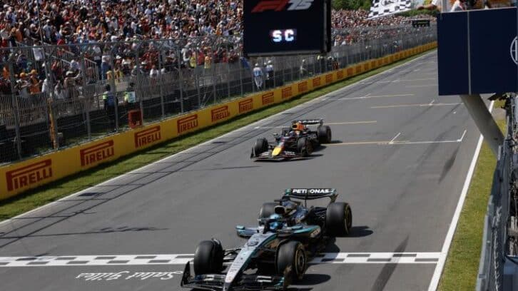 Image à la une de F1: George Russell (Mercedes) remporte le GP du Canada, accrochage entre les McLaren