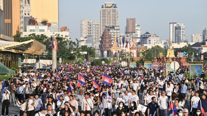 Image à la une de Différend frontalier: nouvelles tensions entre le Cambodge et la Thaïlande, manifestation massive à Phnom Penh