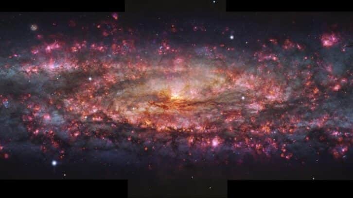 Image à la une de Une galaxie capturée en mille couleurs pour mieux l’étudier
