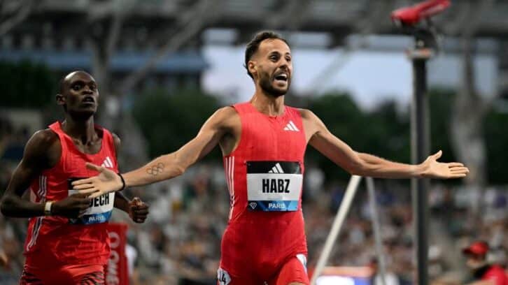 Image à la une de Athlétisme: Azeddine Habz dans l’histoire du 1.500 m français, pluie de minima à Paris