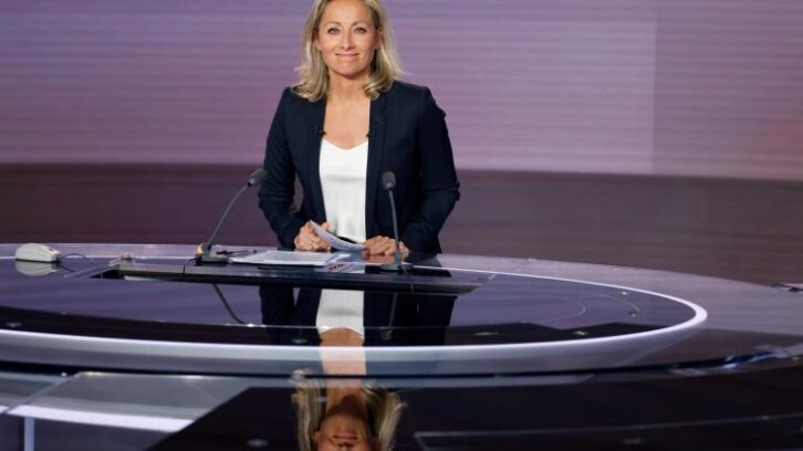 Image à la une de Anne-Sophie Lapix a présenté son dernier 20H sur France 2