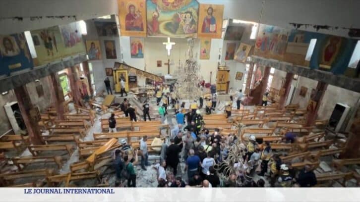 Image à la une de Syrie : attentat suicide dans une église chrétienne de Damas