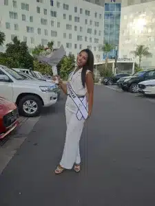 Image à la une de Cyria Temagnombe : les actions continuent dans le pays après le concours Miss monde