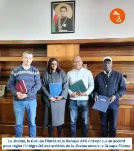 Image à la une de Arriérés de la Jirama : un accord conclu avec Filatex et la Banque AFG
