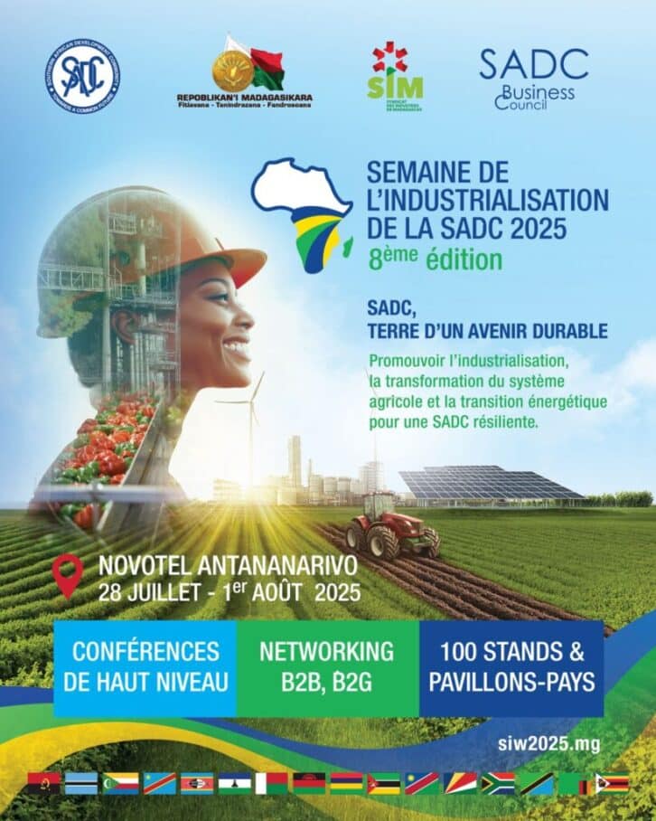 Image à la une de Madagascar accueillera la 8e édition de la Semaine de l’Industrialisation de la SADC