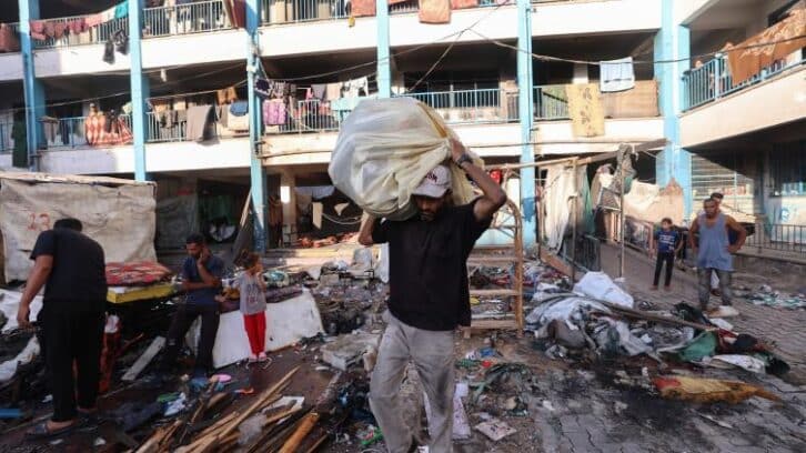 Image à la une de Gaza: les pourparlers en vue d’un cessez-le-feu vont “prendre du temps”, dit le Qatar